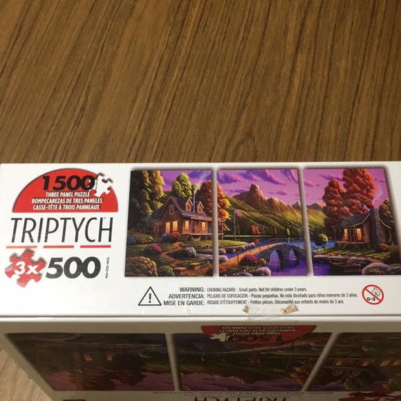 Mountain cabin scene - PUZZLE tryptich - 1500 pieces - Picture 5 of 6
